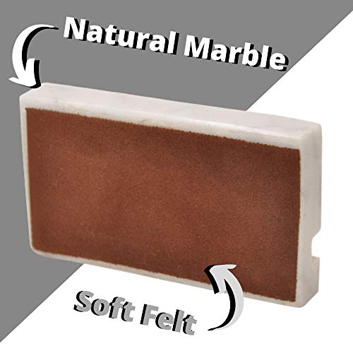 Business Card Holder for Desk - Marble Business Cards Holder for Desktop - Desk Organizers and Accessories -Display Stand for Office Organization - Thumbnail 3