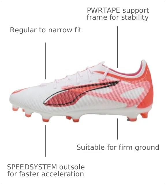 Image of PUMA Mens Ultra 5 Pro Firm GroundArtificial Ground Soccer Cleats