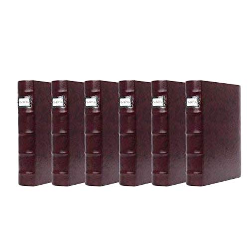 Bellagio-Italia Corona Vino (Purple) DVD Storage Binder Set - Stores Up to 288 DVDs, CDs, or Blu-Rays - Stores DVD Cover Art - Acid-Free Sheets