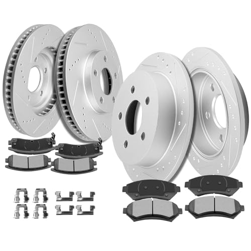 Image of Brake and Rotors Kits,SCITOO 4pcs Brake Rotors and 8pcs Ceramic Brake Pads fit for 2000-2005 for Chevrolet Impala,2000-2005 for Chevrolet Monte Carlo,1998-1999 for Oldsmobile Intrigue | Fit For Chevrolet For Impala 2000-2005,For Chevrolet For Monte Carlo 2000-2005,For Oldsmobile For Intrigue 1998-1999