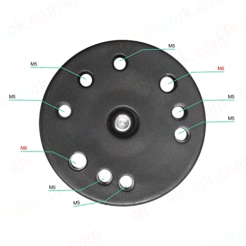 Image of 360 Rotatable Ball Mount Fish Finder Bracket with Universal Mounting Plate - Quick-Release Adjustable for Kayak Boat Sonar GPS Accessories