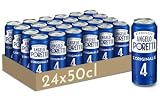Birrificio Angelo Poretti Birra 4 Luppoli L'Originale, Cassa con 24 lattine da 50cl, Birra Premium Lager a Bassa Fermentazione, Luppolata e Profumata, Gradazione Alcolica 5.0% Vol