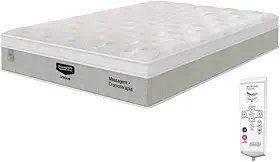 Colchão PLUMATEX Casal Molas Ensacadas Kit Massageador Com Pillow Top Malha Premium, Suporte Firme até 120kg