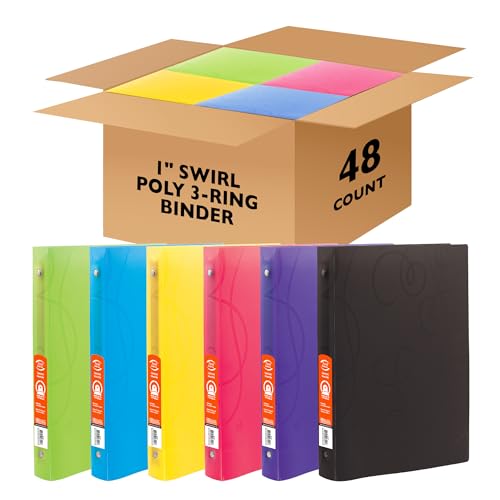 Classeur 3 anneaux 2,5 cm souple BAZIC pour ranger 175 feuilles A4
