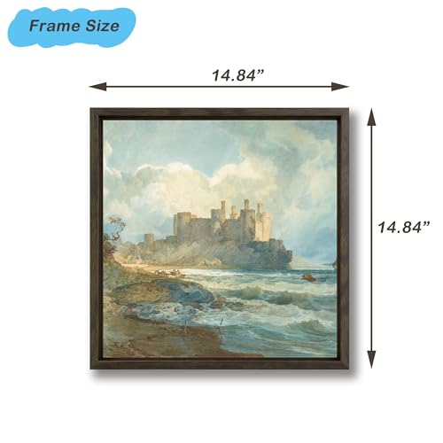 Image of Canvas Frames for 14 inchx14 inchPaintings with 0.6 inch~0.9 inch Deep Dark brown