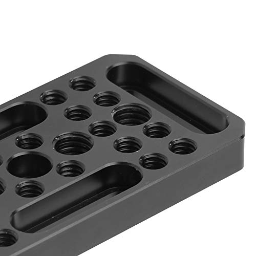 Image of Aluum y Video ing Cheese Expan Plate, C Plate for DSLR C, Weight CNC hining, with 1 /4 and 3 /8 S Holes for Adding Equipment,