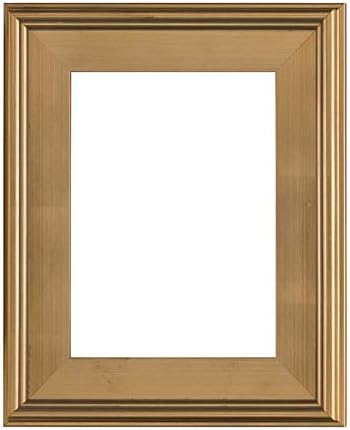 Creative Mark Wooden Plein Air Frames For Canvas Paintings – Gold Leaf Lined Vintage Frame – 16” X 20”