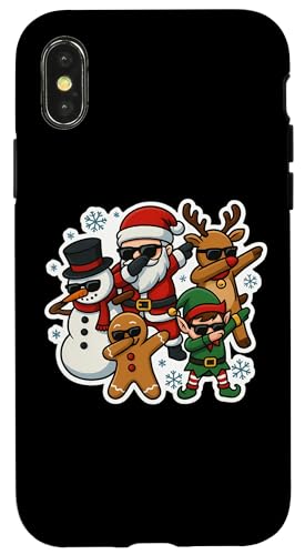 Dabbing Christmas Dab Squad T^ eB[ j̎q LbY _X NX}X X}zP[X iPhone X/XS p