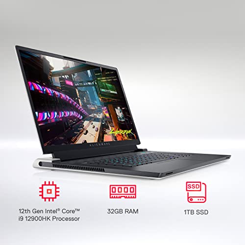 Image of DELL New Alienware x17 R2 Gaming Laptop, Intel i9-12900HK, Win11 + Office'21, 32 GB DDR5, 1TB SSD, NVIDIA RTX 3080 Ti (16GB GDDR6), 17.3 inch (43.93Cms) FHD 360Hz, AlienFX RGB KB (D569944WIN9, 2.96Kgs)