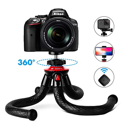 Tripods for Phone, Fotopro Flexible Tripod with Bluetooth for iPhone 11 XS,Samsung S9