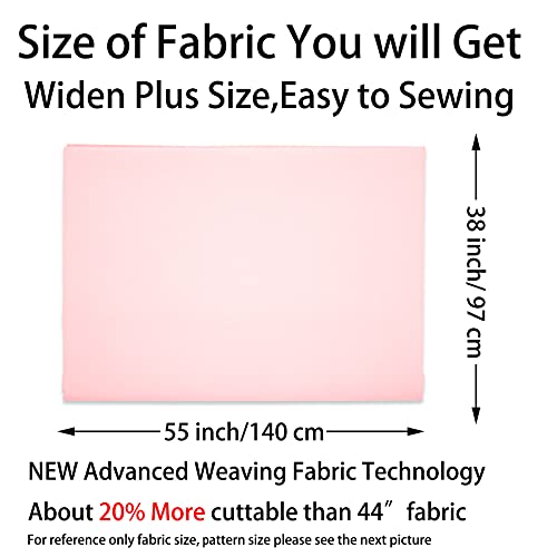 Premium Baby Pink Cotton Fabric by The Yard – Ideal for Sewing, DIY Crafts, and Fashion Design Projects 3 Premium Baby Pink Cotton Fabric by The Yard – Ideal for Sewing, DIY Crafts, and Fashion Design Projects - Image 2