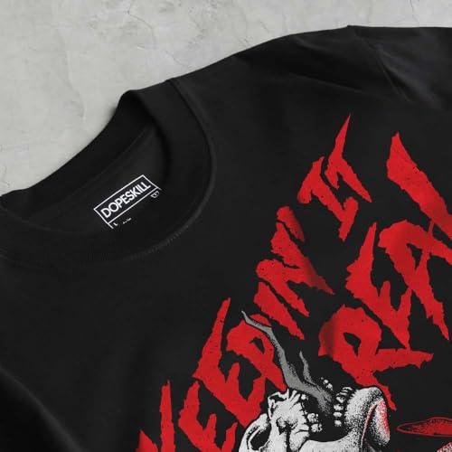 Image of DopeSkill Halloween Graphic Tee Streetwear Hip Hop Hypebeast Unisex T-Shirt Sneaker Colour Matching Shirts Spooky Graphic
