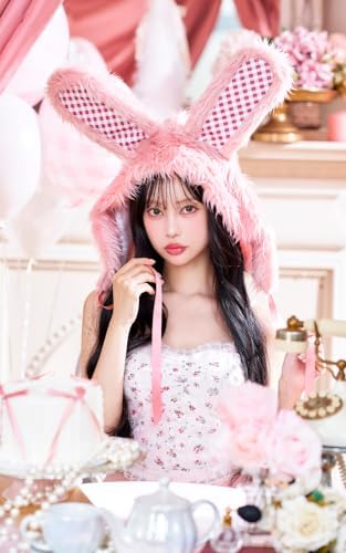 [Malymoon] コスプレ ヘッドピース アニマル 動物 ウサギ うさぎ バニー うさ耳 ピンク ホワイト ブルー ブラック 仮装 マリームーン 9960-3hp 詳細画像4