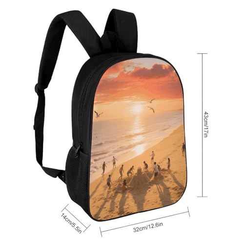 Sunset Beach Backpack - Durable 600D Polyester, 17 Inch Backpack with Ergonomic Adjustable Straps, Lightweight Travel Bag for Men & Women2