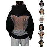 pull maille manche bouffante Coupe surdimensionnée polyvalente : conçus avec une silhouette décontractée et ample, ces pulls pour femme offrent une coupe flatteuse pour tous les types de corps. Que vous recherchiez des sweats à capuche pour femmes taille 12 14 16 18, la coupe oversized offre un look chic et sans effort.