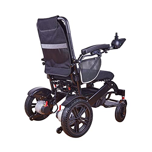 Darkshadow By Maritsa - Foldable Electric Wheelchair - Easy To Use - All Terrain Long Range (Up To 20 Miles W/ 20Ah Battery) Super Power Motors (600 Watt) - Ships From Usa - Serviced In Usa #TOP5