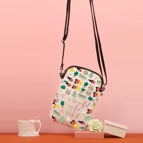 TSOTMO Pickleball Gift It's A Beautiful Day For Pickleball Crossbody Bag Pickleball Lover Gift Pickleball Coach Gift4