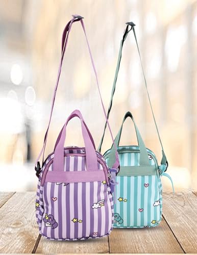 Image of PB Pearlbags Soft Crossbody Shoulder Or Hand Bag or Sling bag Water Resistant Anti Fall Stationery Storage Bag Handbag Clutch Bag Sweet Birthday Gift For 5-10 Years Children Students Girls