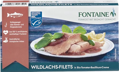 Wildlachs-Filets in Bio-Tomaten-Basilikum-Creme 2 x 200 gr