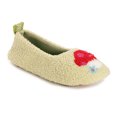MUK LUKS Women's Cozy Ballerina Slipper with Sherpa Lining