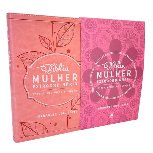 Bíblia mulher extraordinária - Estudo, Meditação e Oração - Rosa:...