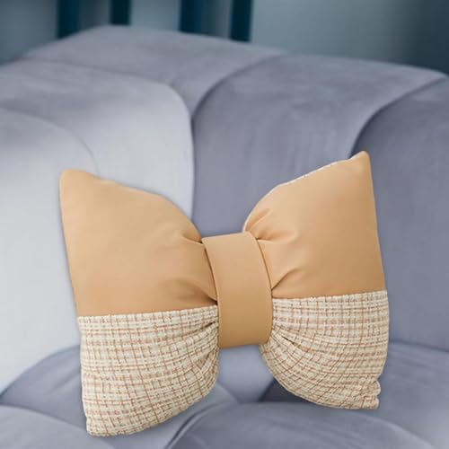 Coussin nœud thé au lait pour bureau et canapé cocooning - 5