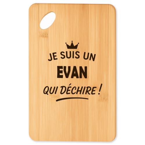 Planche à découper Evan dechire en bambou haute densité