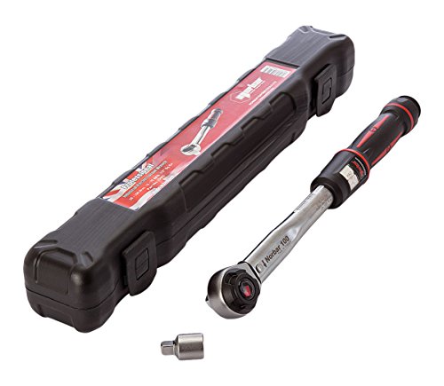 Norbar 15003 20-100 nm 15-75 lbf-Ft 1/2-Inch Torque Wrench Model 100 Industrial Reversible Ratchet Pro Square Drive - Red/Black