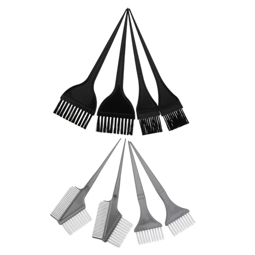 Alipis 8 piezas Kit de Pinceles Aplicadores de Tinte para Cabello con Cepillos Dobles y Peines Profesional Reutilizable para Teñir y Tratar Cabello Casa y Salón
