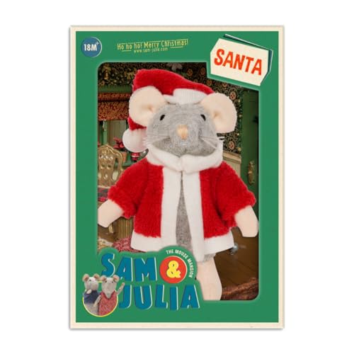 Doudou souris le Père Noël The Mouse Mansion pour maison de poupée 1/12
