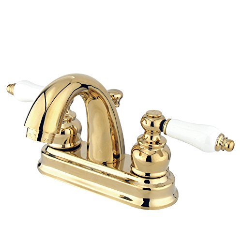 70% Off Everything Elements of Design Chicago EB5612PL Centerset Lavatory Faucet with Retail Pop-Up, 4-Inch, Polished Brass