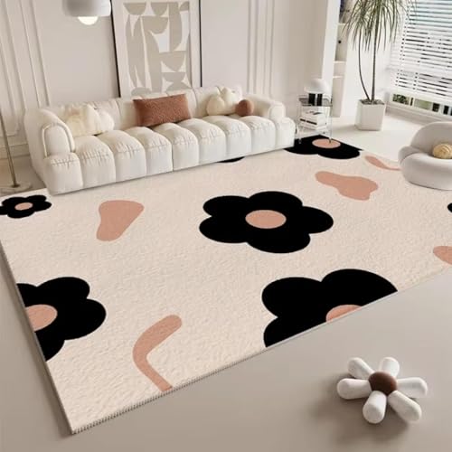 Tapis de salon antidérapant et lavable grand format 180x210