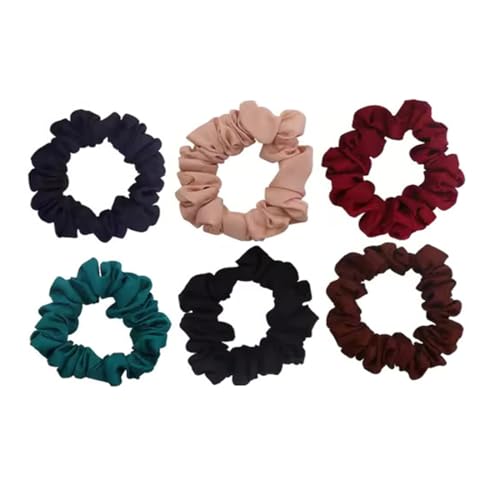 Image of GITGRNTH Soft Cotton Hair Ties for Women - No Damage Elastic Hair Bands - Durable Rubber Band for Women - Ideal Ponytail Holders - Comfortable Hair Accessories - Gentle on All Hair Types - Perfect for Thick and Thin Hair - Scrunches for Women - Kids Hair Rubber Band