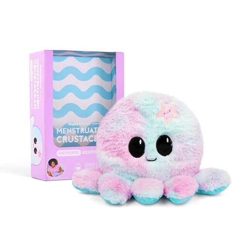 Image of Happy Helpers Octopus by Relatable, Microwavable Heating Pad For Period Cramps, Cuddly Plushies, Great Gift Ideas for Loved Ones of All Ages, Includes 1 Lavender Scented Heating Pad Plushy