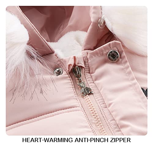 Image of Baby Girl Winter Snowsuit Toddler Jacket Clothes For Boy Infant Jumpsuit Hoodied