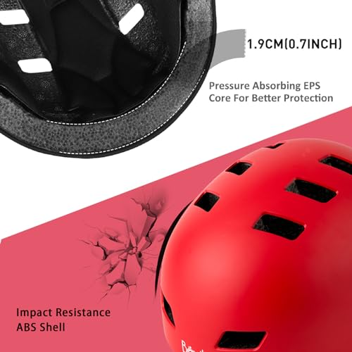 Image of Skateboard Bike Helmet,3 Sizes for Adults Youth Teen Kids Toddler