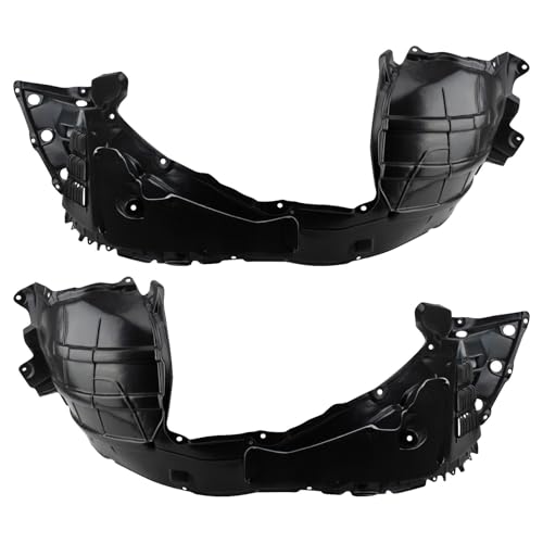 Image of TRQ Front Inner Fender Liner Set Compatible with 2013 INFINITI JX35 2014 QX60 2013-2014 Nissan Pathfinder NI1248137 NI1249137