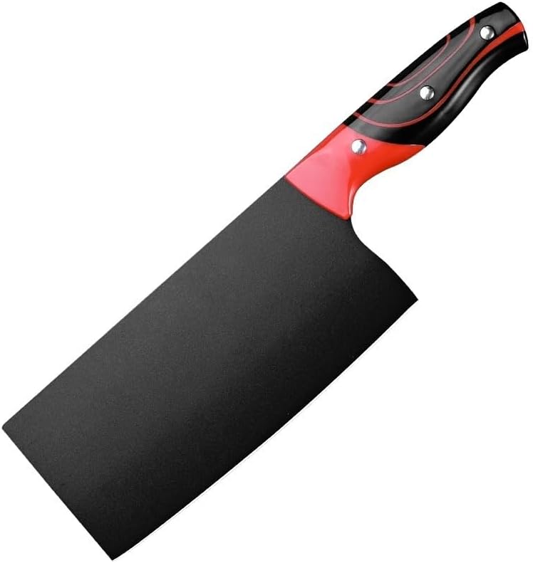 Meat Cleaver,Cleaver Knife Black Knife Household Kitchen Knife Stainless Steel Sharp Cutting Slicing Knife Kitchen Special Knife