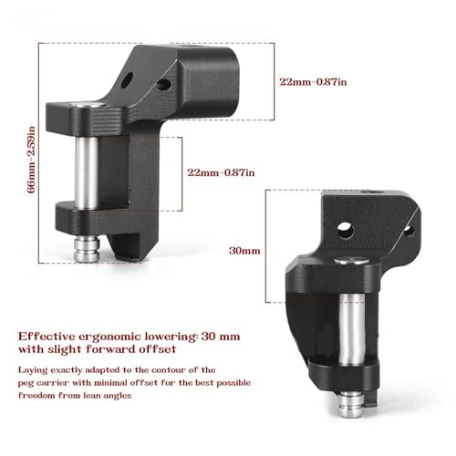 Repose-Pieds BMW R1300RT Aluminium de Précision Finition Premium