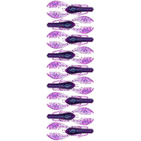 BAITFUEL Paca Slim Infused with Supercharged X55 Formula Gel: Fish Scent Technology with Powerful Attractants | 4-Inch, Junebug (PN: X65503) Cover