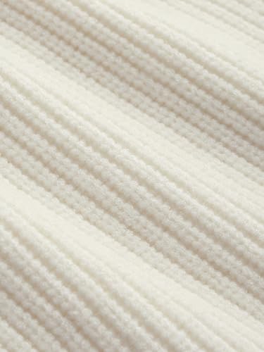 CIDER Women’s Crop Top Sweater Square V Neck Lantern Sleeve Cute Rib Knit Pullover4