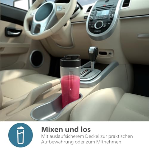 Philips 5000 Series Standmixer - Mini Smoothie Maker, Abnehmbare Klingen, 700ml Becher, ProBlend Plus-Technologie, Leicht zu reinigen, Elegantes, kompaktes Design. 800Watt Leistung. Silber (HR2764/00) 6