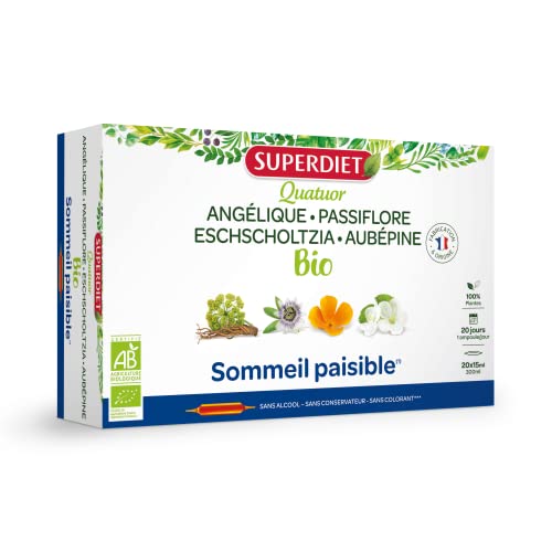 Solution Passiflore Aubépine SuperDiet pour endormissement difficile et nervosité - 3