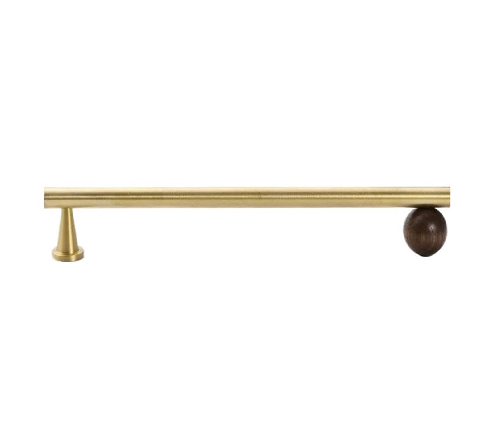 Vaqropnshrg Gold-192Mm Furniture Handles, For Universal, Brass Walnut Wood Cabinet Hardware