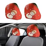 gunhunt 2 Pieces Christmas Car Headrest Cover, Seat Dust Protector, Christmas Snowman Functional Car Headrest Cover Decorations, Universal for Most Cars, Trucks, SUVs (Multicolored #1705)