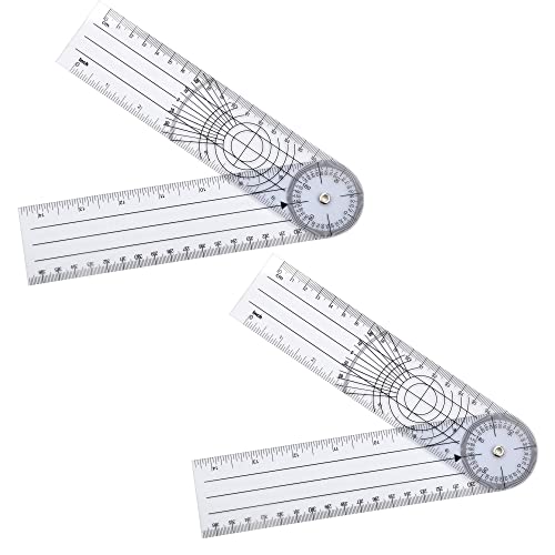 2PCS Goniometro Angolo Righello medico Goniometro