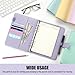 Sooez A5 Notebook Photocard Binder, 6-Ring Planner with Stylish Design, Loose Leaf Personal Organizer Cover with Magnetic Buckle, PU Leather Binder with Macaron Colors (Dark Green)