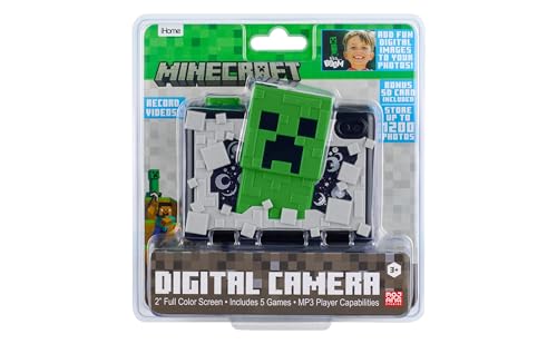 Image of Minecraft Kids Camera with SD Card, Digital Camera for Kids with Video