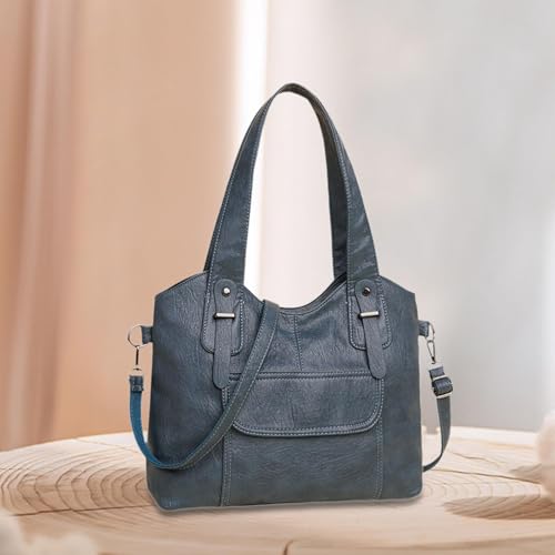 PU Leather Shoulder Bag Stylish Hobo Tote Bag for Women for Work Shopping 5