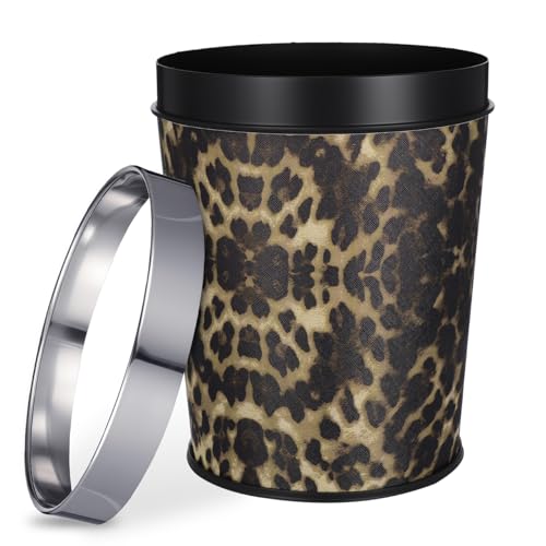 Image of Holibanna Household Garbage can Retro Style Stainless Steel Trash can 5L Round Waste Bucket for Bathroom Office Home Supply
